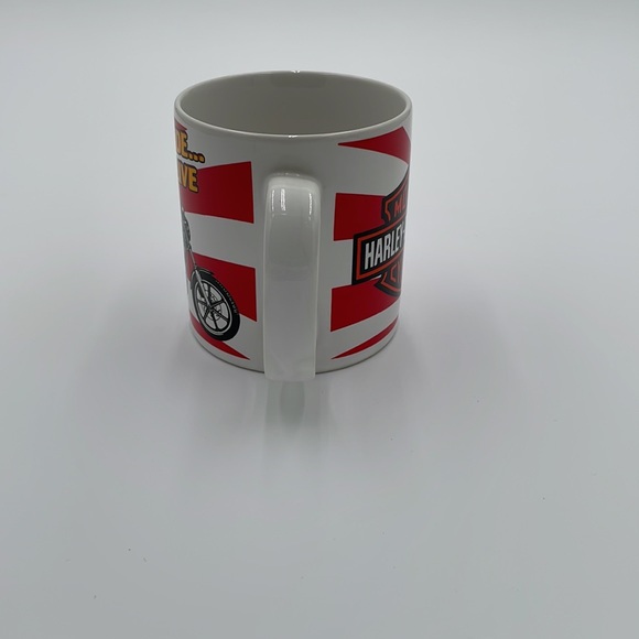 Retro Harley Davidson Live to Ride, Ride to Live Ceramic Coffee Cup Biker Mug - Picture 4 of 9
